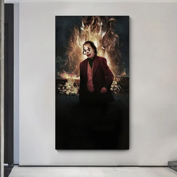 Joker Sienos Meno Tapybos Drobės Plakatus Spausdina HD Komiksai Filmą 2019 Joker Joaquin Phoenix Nuotrauka už Kambarį Namų Dekoro