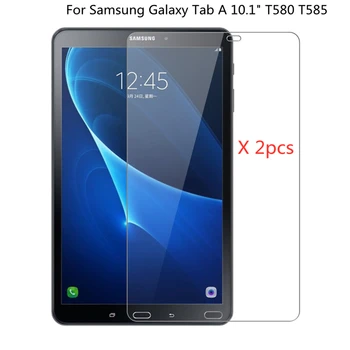 2vnt Premium 0,3 mm 9H Screen Protector, Grūdintas Stiklas, Skirtus Samsung Galaxy Tab 10.1 2016 T580 T585 Saugos Apsauginės Plėvelės
