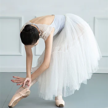 Baleto Leotard Suaugusiųjų Šokių Triko Moterims Kostiumai trumpas rankovės Nėrinių Leotard Ballerina maudymosi kostiumėlį Dancewear Gimnastika Bodysuit