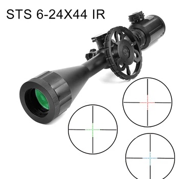 BSA STS 6-24X44 IR Medžioklės Optika Riflescopes su Šoniniais Didelis Varantys Paralaksas Išgraviruotas Mil Dot Tinklelis Bokštelius Užraktas Snaiperis Sritį
