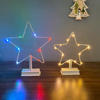 Kalėdų Dekoracijos Star LED Žibintai Santa Briedžių Medžio Namų Puošybai Scenos Dekoracija Šalies Prekių Dovanas Vaikas