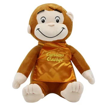 30CM CURIOUS GEORGE Beždžionė Pliušinis Lėlės, Žaislai Iškamšos Pliušinis Vaikams Kalėdų, Gimtadienio Dovanos 4 Stilius 12inch Kalėdų dovana