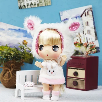 Ddung Lėlės 18cm Originali korėjos Pakeisti Padažu Lėlės Princesė BJD Mini Lovely Baby Girl Šiuo Dovanų Kolekciją Decoratio