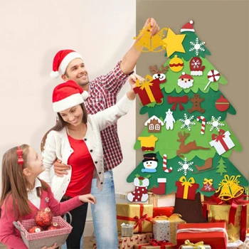 Naujai PASIDARYK pats Jaučiau, Kalėdų Medžio Apdaila Kablys ir Kilpa 3D trimatis Kalėdų Eglutė Vaikams TE889
