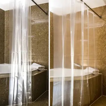 Skaidrus Dušo Užuolaidos PEVA Miltligė Vandeniui Vonios kambarys, Tualetas, Vonios Apima Užuolaidas su 12 Kabliukų штора для ванной