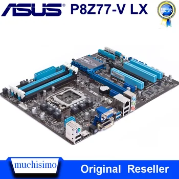 Pagrindinė plokštė ASUS P8Z77-V LX LGA 1155 DDR3 i3 i5 22/32nm CPU USB3.0 32GB HDMI suderinamus Z77 Darbalaukio Originalus Naudojami Mainboard 1155