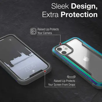 X-Doria Gynybos Skydo Telefono dėklas Skirtas iPhone 12 Mini Karinio Laipsnio Lašas Išbandyti Atveju Dangtelis, Skirtas 
