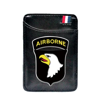 2020 Naujas Skaitmeninis Spausdinimas Classic JAV 101st Airborne Division PU Odos Kortelės Turėtojas Mados Vyrai Moterys Trumpas Piniginės Dovanos