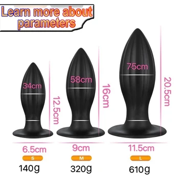 Naujas didžiulis analiniai kištukai erotiniai žaislai big butt plug makštį, išangę dilator suaugusiųjų masturbator sekso žaislais vyrams, moterims gėjų analinis seksas produktas