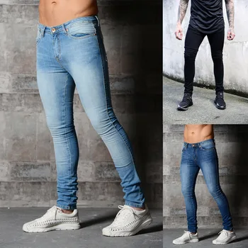 Vyrai prekės Liesas džinsus Ziajać Atsitiktinis Kelnės 2019 denim black jeans homme ruožas pieštuku Pants Plus Size streetwear 3XL