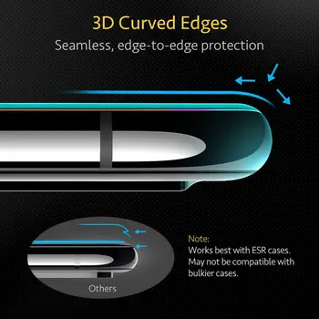 ESR iPhone 12 Pro Screen Protector, Grūdintas Stiklas iPhone 12 mini 12pro Max 11 Pro X XR XS Max 3D Pilnas draudimas Ekrano Plėvelė
