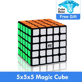 QiYi QiZheng S 5x5x5 Magic Cube MoFangGe XMD qizheng 5x5 Cubo Magico Profesinės Greitis Neo Kubo Galvosūkį Kostka Antistress Žaislai