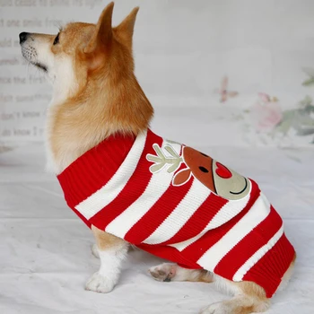 Kalėdų Šunelis Drabužiai Mažoms Didelių Šunų Kalėdos Šuniukas Didelis Šuo, Megztinis Prancūzų Buldogas Jorkšyro Terjerai Šunų Augintiniai Drabužių Megztinis