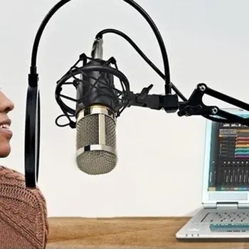 BM 800 karaoke mikrofonas BM800 studija kondensatoriaus mikrofon mic bm-800, KTV Radijo Braodcasting Dainavimo Įrašymo kompiuteris
