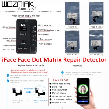 I2C Veido Dot Matrix Projekcija Remonto Detektorius, Skirtas 
