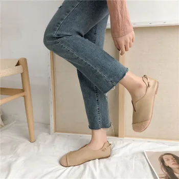 Derliaus Sen moterų batai 2020 naują pavasario laukinių minkšto dugno jautienos sausgyslės butas batai