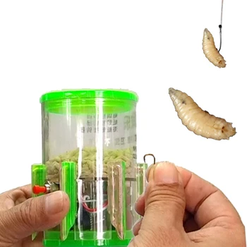 Smart Tulžys Žvejybos gyvas Masalas Kablys Maggot Rūbams Pakabinti Maggot ant Kablio Appplicable Naktį su LED Šviesos Saugus Aišku Greitai