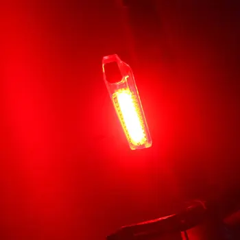 Naujas 120lm Dviratį Dviračiu Uodegos Šviesos, atsparus Vandeniui Dviračių Lempų Jojimo Galinis Žibintas Lauko LED Lemputė USB Kuprinė Clip-on Apšvietimas