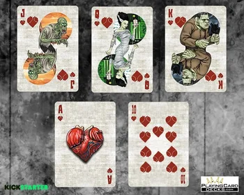 Dviratis Monstras Premium Kortų Kaladės Pokerio Dydžio USPCC Užsakymą Limited Edition Magija, Kortų Žaidimai, Magija Gudrybės Rekvizitai