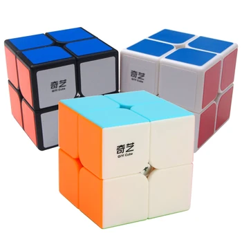 QiYi QiDi S2 2x2 magijos kubo galvosūkis Žaislai Greičio Įspūdį cubo magico 2x2 Didmeninė žaislai vaikams anti stresas neo kubas