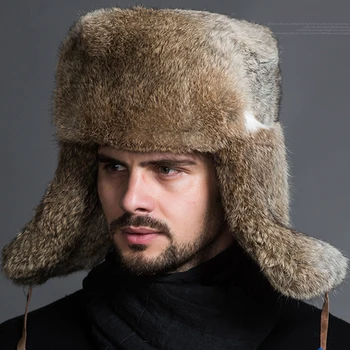2020 M. Rusijos Odos Vyrai Moterys Dirbtiniais Kailių Slidinėjimo Kepurė Žiemos Šiltos Unisex Šiluminė Skrybėlė Kazokų Trapper Skrybėlės