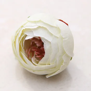 100vnt Dirbtinis Arbatos Rožės Pumpuras mažas bijūnas Camellia Flores gėlių galvos dėl vestuvių kamuolys apdaila 