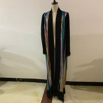 Atidaryti Abaja China Kimono Megztinis Hijab Musulmonų Suknelė Turkija Skraiste Dubajus Abayas Moterų Ramadanas Caftan Kaftan Islamo Apranga