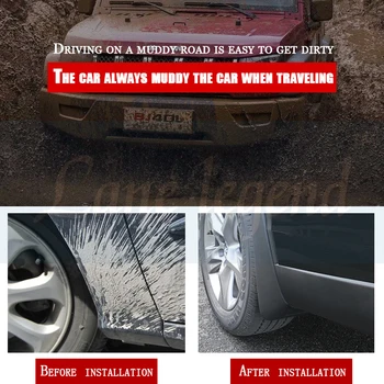Nustatyti Automobilio Purvo Atvartais Toyota Verso 2009-2018 Mudflaps Splash Apsaugai Purvo Atvartu Purvasargių Sparnas 2010 2011 2012 2013