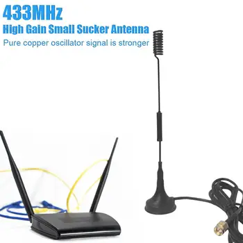12dbi 433Mhz Antena 433 MHz Antenos SMA Male Jungtis Su Magnetinio Pagrindo Kumpis Radijo Signalų Bevielio ryšio Kartotuvų 433mhz