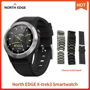 Šiaurės KRAŠTO GPS Smart Watch Vyrų Kompasas Sporto Žiūrėti Širdies ritmo Pedometer 