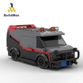 BuildMoc įranga, biuro įranga, Automobilių SS City Policijos Nuovada Automobilių Swat Komanda Sunkvežimių Namų Statyba Blokai, Plytos, biuro įranga Sunkvežimių Van Žaislas Vaikams