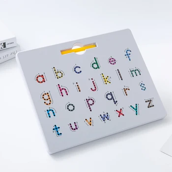 Laiškas Numeris Magnetinė Piešimo Lenta Montessori Žaislai Vaikas Nešiojamų Dvipusis Rašymo Lenta Žaislas, Skirtas Mokytis Rusų Abėcėlė
