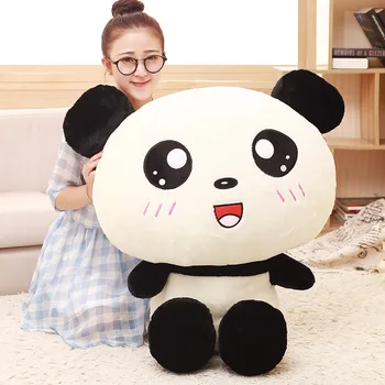 40-110cm Mielas Kūdikis Didelis Milžinas Panda Bear Pliušinis iškamša Pagalvę Animacinių filmų Kawaii Lėlės Mergaitėms Dovanų