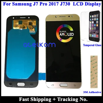 Išbandyta, AMOLED skystųjų kristalų (LCD SAMSUNG J7 pro 2017 J730 LCD Samsung J730 J7 2017 LCD Ekranas Touch 