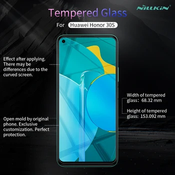 Huawei Honor 30S Grūdintas Stiklas Nillkin H+Pro 0.2 MM 2,5 D Arc Screen Protector, Stiklo Huawei Honor30S Garbę 30S