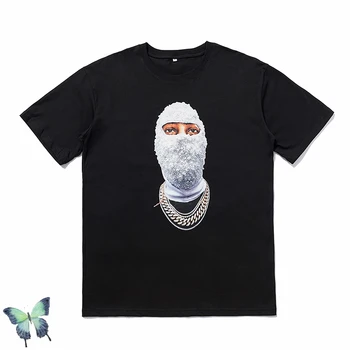 Ih Nom Uh Nit T-shirt Parašas Grafiti Atgal Laiškas Išspausdintas Kaukė Vyrų Hipster Marškinėliai