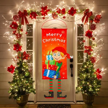 Linksmų Kalėdų Dekoravimo Kalėdų Priebučio Duris Reklama Kalėdų Dekoracijas Namuose Kabo Ornamentu Naujųjų Metų Veranda, Pasirašyti Natal