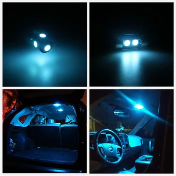 16pcs Balta LED Šviesa, Automobilių Lemputės Interjero Paketą Rinkinys Už 1999-2006 Mitsubishi Montero V60 Pajero Žemėlapis Dome bagažo skyriaus Durų Lempos