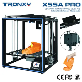TRONXY 3D Spausdintuvas X5SA PRO/X5SA 24V Atnaujintas Auto Level Dvigubos Ašies Išorinis Vadovas Geležinkelių Titan Ekstruderiu impresora 3d spausdintuvai