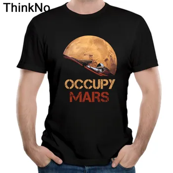 Užimti Mars Space X t shirt Camiseta Crewneck Atsitiktinis Vyrų Nemokamas Pristatymas Plius Dydžio Marškinėlius Medvilnė