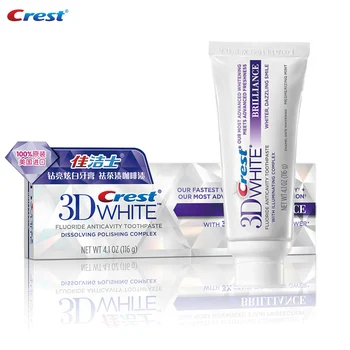 Originalios Crest 3D White Dantų Balinimo, dantų Pasta Advanced Fluorido Anticavity Sudėtingų Burnos Higienos Išspausti Dantų Pasta