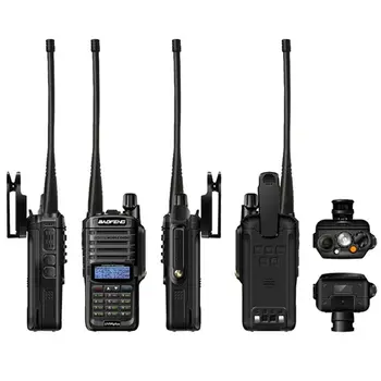 2019 NAUJI Didelės Galios Atnaujinti Baofeng UV-9R plus atsparus Vandeniui walkie talkie 10w du būdu radijo ilgo nuotolio 10km 4800mah uv 9r plius
