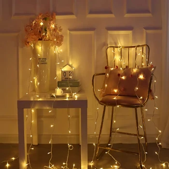 Kalėdų Žiburiai 10M Led String Fairy Light 8 Režimai Kalėdų Žiburiai Vestuves Atostogų Žibintai Led Lauko Pasakų Žibintai