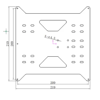 Atnaujinti Y Vežimo Plokštė wanhao popierinės kopijavimo aparatų matricos i3 /Monoprice Maker Pasirinkite V1/V2/V2.1/Plus 3D spausdintuvai nemokamas pristatymas 4.9