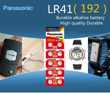200pcs LR41 Mygtuką Elementų Baterijų Panasonic Originalus SR41 3TN G3A L736 192 392A Zn/MnO2 1,5 V Ličio Monetų Baterijomis