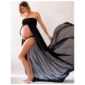 Šifono Nėštumo Suknelė Fotografijos Rekvizitai Motinystės Suknelės Už Nuotrauką Šaudyti Maxi Suknelė Suknelės Nėščioms Moterims, Drabužiai nauji