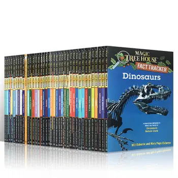 37 Knygos/Rinkinys Magic Tree House Tai Tracker Originalo anglų kalba, Skaityti Knygas Vaikams