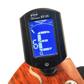 EN Gitara Imtuvo Reguliuojamas Anti-Trukdžių LCD Clip-on Elektroninis Skaitmeninis Gitara Chromatines ET-33 Gitara Bass Tuner