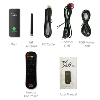 Supertv Stick X6 Mini RK3229 Android 8.1 4K Smart TV Stick 1G 8G TV Dongle Paramos Supertv 