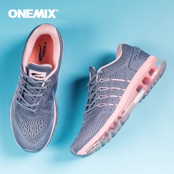 ONEMIX 2021 Oro Mens Running Shoes 95 Pagalvėle Kvėpuojantis dilimui Moterų Sporto Trenerių, Sporto Vaikščiojimo Batai Vyras Max